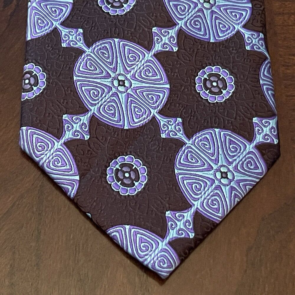 Verse 9 Brown Purple Me’s Neck Tie